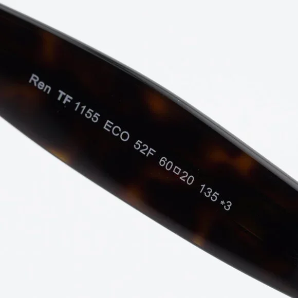 Tom Ford Ren FT1155 52F Sunglasses Havana Square Frame, Brown Lenses